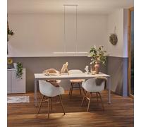 Lámpara colgante LED Lento de Paulmann, blanca, 100 cm, luz hacia arriba/abajo,