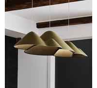 Lámpara colgante LED LOOM DESIGN Panorama verde/negro Fieltro 106 cm EC:EPREL:2024726