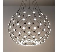 Lámpara colgante LED Luceplan Mesh Ø 80 cm, suspensión de 1 m