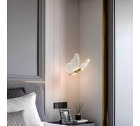 Lámpara Colgante LED Mariposa Decoración Luces Colgantes Niños Dormitorio Luces Lámpara de Techo araña animal Creativo Moderno Acrílico Mesita de Noche Dormitorio Habitación Iluminación (B (1 cabeza))