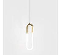 Lámpara colgante LED moderna Mini iluminación colgante 1 anillo Isla de cocina Lámparas colgantes Lámpara colgante ajustable ovalada para sala de estar del dormitorio, 3000K, 24W, Made in China
