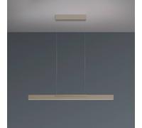 lámpara colgante LED Nano 2.0 de Bopp, longitud 100 cm, color topo, metal