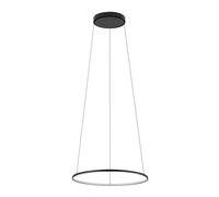 Lámpara Colgante LED Negra Ø 45 Cm Anillo Ajustable En Altura Comedor