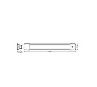 Lámpara colgante LED OFFICE LINE de OSRAM, longitud 60 cm, interruptor blanco