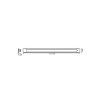 Lámpara colgante LED OSRAM OFFICE LINE, longitud 112 cm, blanca, interruptor True