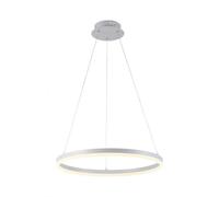 Lámpara Colgante LED Para Mesa De Comedor Regulable Blanca Anillo Ø60 Cm 38 W