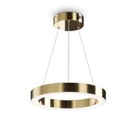 Lámpara Colgante LED Redonda D: 40 Cm Anillo En Latón 4000 K Moderno Candelabro