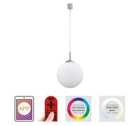 Lámpara Colgante LED Regulable Mando Cambio de Color Cristal Bola Ø 25CM