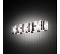 Lámpara colgante LED Slamp La Lollo, color estaño, 140 cm