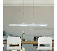 lámpara colgante LED Swing de Bopp, color aluminio, longitud 120 cm