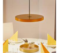 Lámpara colgante LED UMAGE Asteria Medium, amarillo/latón, Ø 43 cm EC:EPREL:887448
