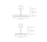 Lámpara colgante LED UMAGE Asteria Plus Medium blanco perla Ø 43 cm CCT EC:EPREL:1804124