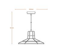 Lámpara colgante LEDVANCE Concrete Sala, hormigón, gris oscuro