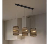 Lámpara colgante LEDVANCE Cylinder, de 3 luces, marrón, cartón ondulado