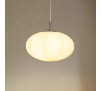 Lámpara colgante Lindby Sonika, Ø 40 cm, color níquel, cristal, E27