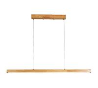 Lámpara colgante lineal de madera Lámpara de iluminación LED Lámpara de madera Comedor Suspensión de techo Lámpara colgante Luces de isla ajustables para comedor Cocina Isla Mesa de billar (tamaño