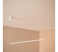 LEDKIA Lámpara Colgante Lineal LED 12W Aluminio SwitchCCT Lislea Dorado