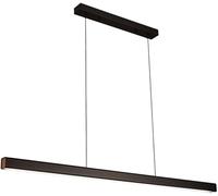 Lámpara Colgante Lineal Moderna Y Elegante de Metal - Lámpara de Araña Minimalista Industrial para Isla de Cocina, Comedor Y Bar - Lámpara Colgante Blanca de 100 cm/80 Centímetros/Negro