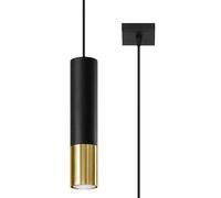 Sollux Lighting Loopez lámpara colgante 1x40 W negro-oro SL.0952