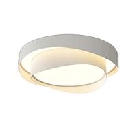 Lámpara Colgante, luz de Techo Redonda de Montaje Semi Empotrado, luz LED acrílica de 19,6 Pulgadas, lámpara Industrial, iluminación Regulable con Control Remoto, Adecuada para Li