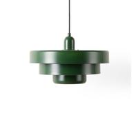 Lámpara Colgante “MACARRON” Estilo Bauhaus. Pantalla de metal 3 capas, Altura ajustable. Casquillo E27 - Lámpara de techo Moderna para Sala, Comedor, Dormitorio, Restaurantes y Hoteles