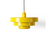 Lámpara Colgante “MACARRON” Estilo Bauhaus. Pantalla de metal 3 capas, Altura ajustable. Casquillo E27 - Lámpara de techo Moderna para Sala, Comedor, Dormitorio, Restaurantes y Hoteles