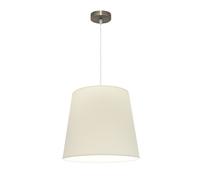 Lampara colgante maldivas 1xe27 cuero/beis reg.40d de fabrilamp.