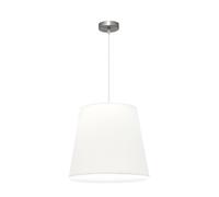 Lampara colgante maldivas 1xe27 niquel/blanco reg.40d de fabrilamp.