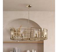 Lámpara colgante Maytoni Bowi, Ø 87,5 cm, dorada, 8 x E14