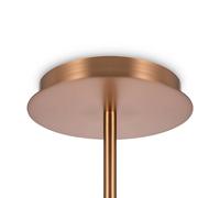Lámpara colgante Maytoni Erich, latón rosado, vidrio/metal, 12 luces