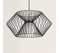 LEDKIA Lámpara Colgante Metal Kelsie Glass I Negro