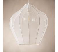 Lámpara Colgante Metal y Tela Ayla M