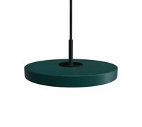 Lámpara Colgante Micro Asteria con Regulador de Intensidad, Verde Bosque y Parte Superior Negro