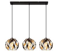 Globo Lighting Mika lámpara colgante 3x25 W negro 15759-3H