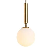 Lámpara Colgante Minimalista de Cristal de Mediados de Siglo con Base E12/E14, lámpara Colgante Creativa de un Solo Cabezal para Comedor, Dormitorio, Restaurante, Bar y Pasillo.