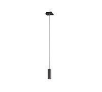 Lámpara colgante minimalista de metal negro mate, diámetro de 6 cm