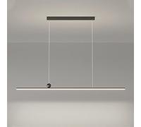 Lámpara colgante minimalista Lámpara de techo lineal Lámpara de techo Iluminación para mesa de comedor Lámparas colgantes LED Lámparas de tira larga Luces colgantes para restaurante Oficina Cocina