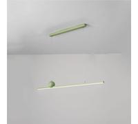 Lámpara Colgante Minimalista Led de Tres Colores con Atenuación Lineal Y Globo Verde, Iluminación de Techo para Cocina, Isla, Comedor, Sala de Estar, Restaurante, Oficina Y Entrada./Oscuro/100 Centíme