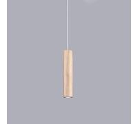 Lámpara Colgante Modern Creativity, Luminaria Led Lineal Regulable de Madera para Dormitorio, Comedor Y Baño (Nogal 6000K)/Madera 6000K