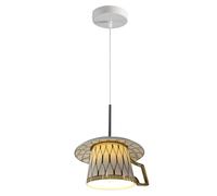 Lámpara Colgante Moderna De Cerámica Blanca, 5,1 Pulgadas, Mini Lámpara Colgante Moderna, Luminaria De Techo Pequeña Y Contemporánea para Isla De Cocina, Comedor, Restaurante, Fregadero