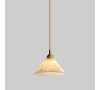 Lámpara Colgante Moderna de mármol y Cobre E27 de 1 lámpara, Estilo Minimalista Moderno, de Lujo, MI-NI, para Isla, mesita de Noche, decoración, lámpara Colgante de Techo, iluminación Interior, a