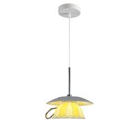 Lámpara Colgante Moderna, Lámpara Colgante Creativa con Pantalla De Taza De Café De Cerámica, Luminaria De Techo Pequeña De 6.1", Iluminación Colgante Nórdica Ajustable para Cocina