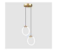 Lámpara colgante moderna Lámpara Colgante Led Moderna Redonda Minimalismo Hierro Arte Acrílico Lámpara de araña for la cocina Isla Dormitorio Lado de la cama Pasillo Comedor ( Color : White Light 6000