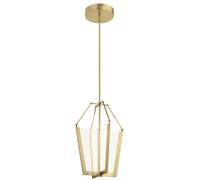 Lámpara Colgante Moderna LED 3000 K B: 35,3 cm Regulable en Crema Oro
