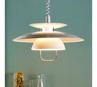 Lindby Lámpara colgante Nadija en Blanco hecho de Metal e.o. para Cocina (1 llama, E27) lámpara techo