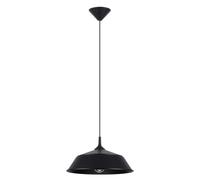 Lámpara Colgante Negra E27 Para Salón Comedor Cocina L:34 cm Pendiente para Mesa