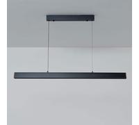 Lámpara colgante negra Lámpara lineal LED Lámpara de techo colgante minimalista Lámparas modernas Accesorio de iluminación para isla de cocina Luces de oficina Lámparas de mesa de billar 3000K Blanco
