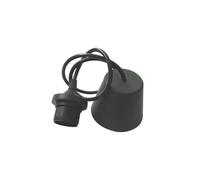 Lámpara colgante negra, máx. 60W, 1m de cable, ideal para iluminación decorativa en hogares y espacios comerciales.