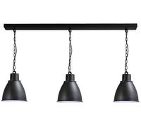 Lámpara Colgante Negro Metal Blanca Innenschirm Industrial Estilo Péndulo Luz