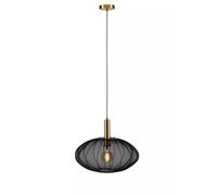 Lámpara Colgante Negro Oro Cocina Comedor Ø50 CM E27 Moderno Pendelleuchte Ronda